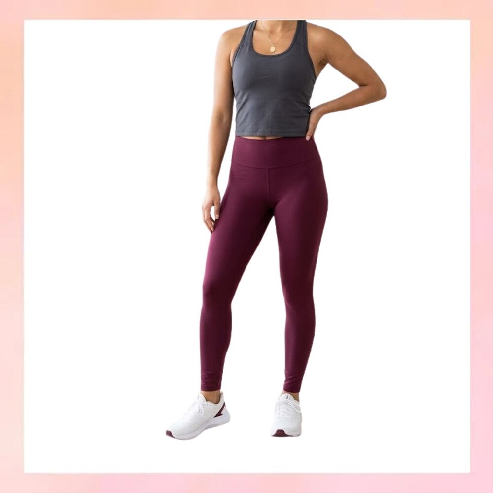 LOGO by Lori Goldstein Maroon Leggings - Size M
